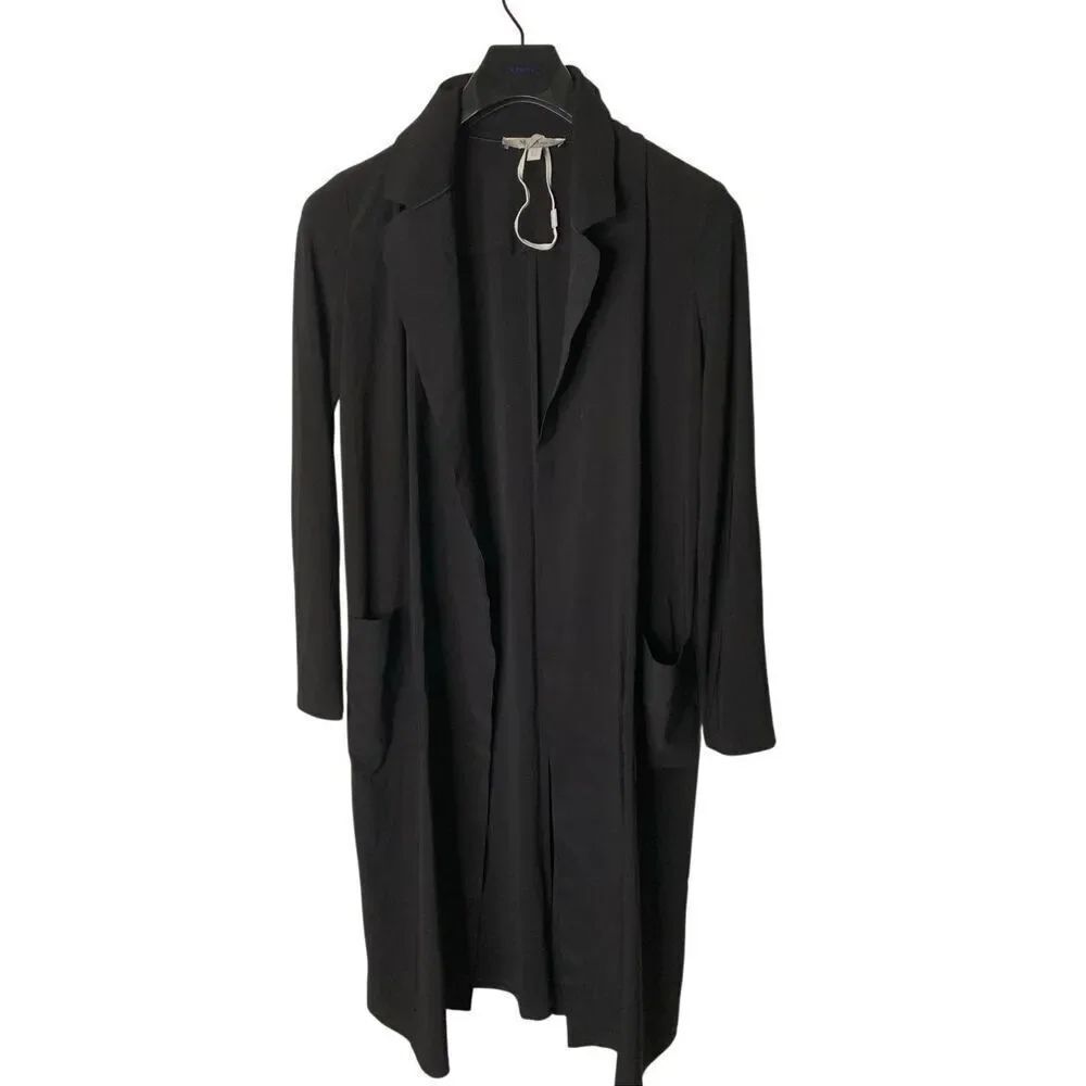 Max Mara Leisure long jacket black women's one size / no size tag